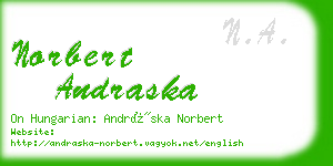 norbert andraska business card